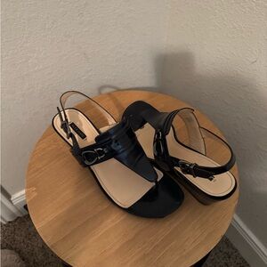 Alex Marie Black Strappy Sandals